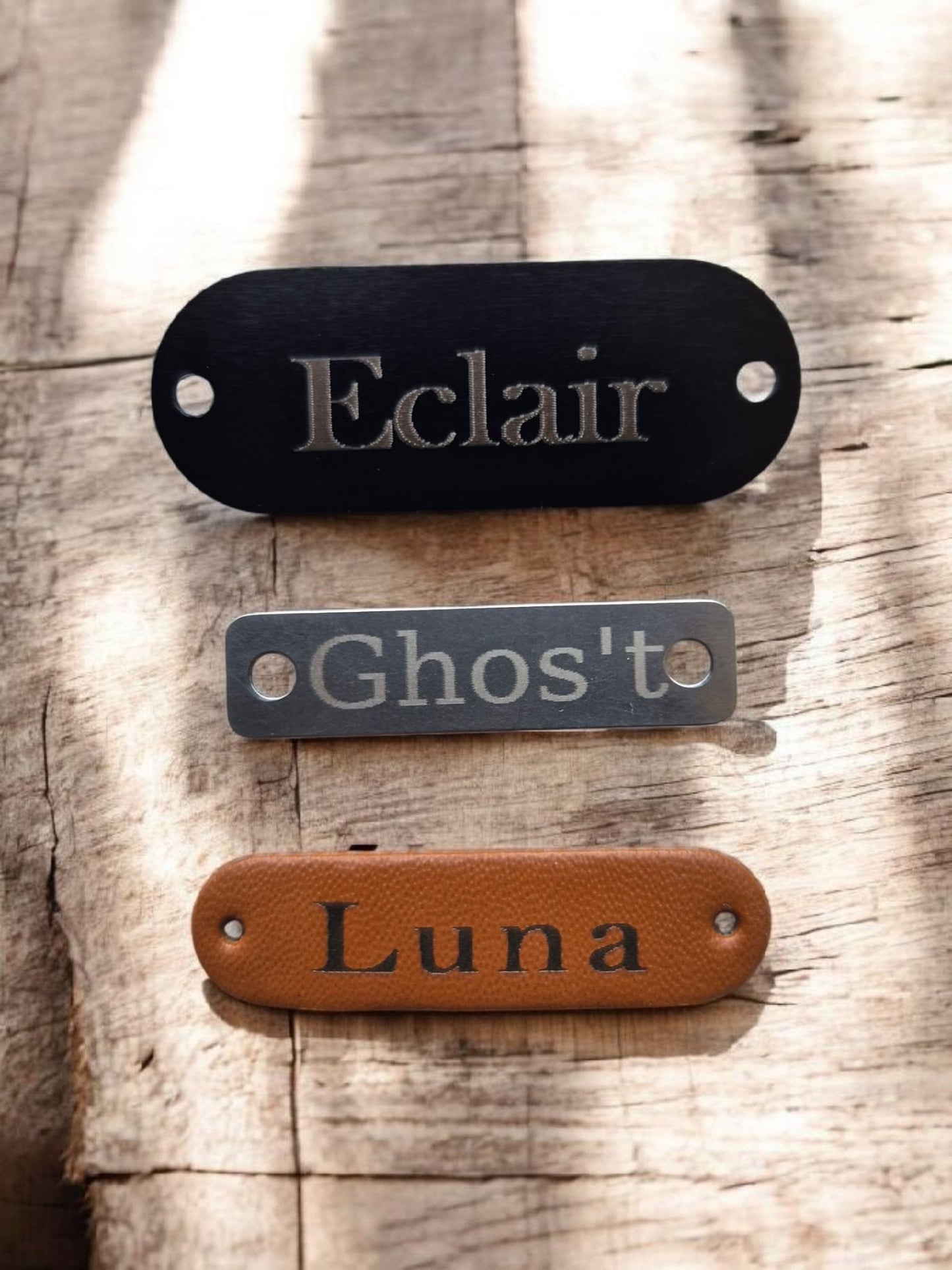 Plaques de nom personnalisées – Collier Animaux & licol cheval