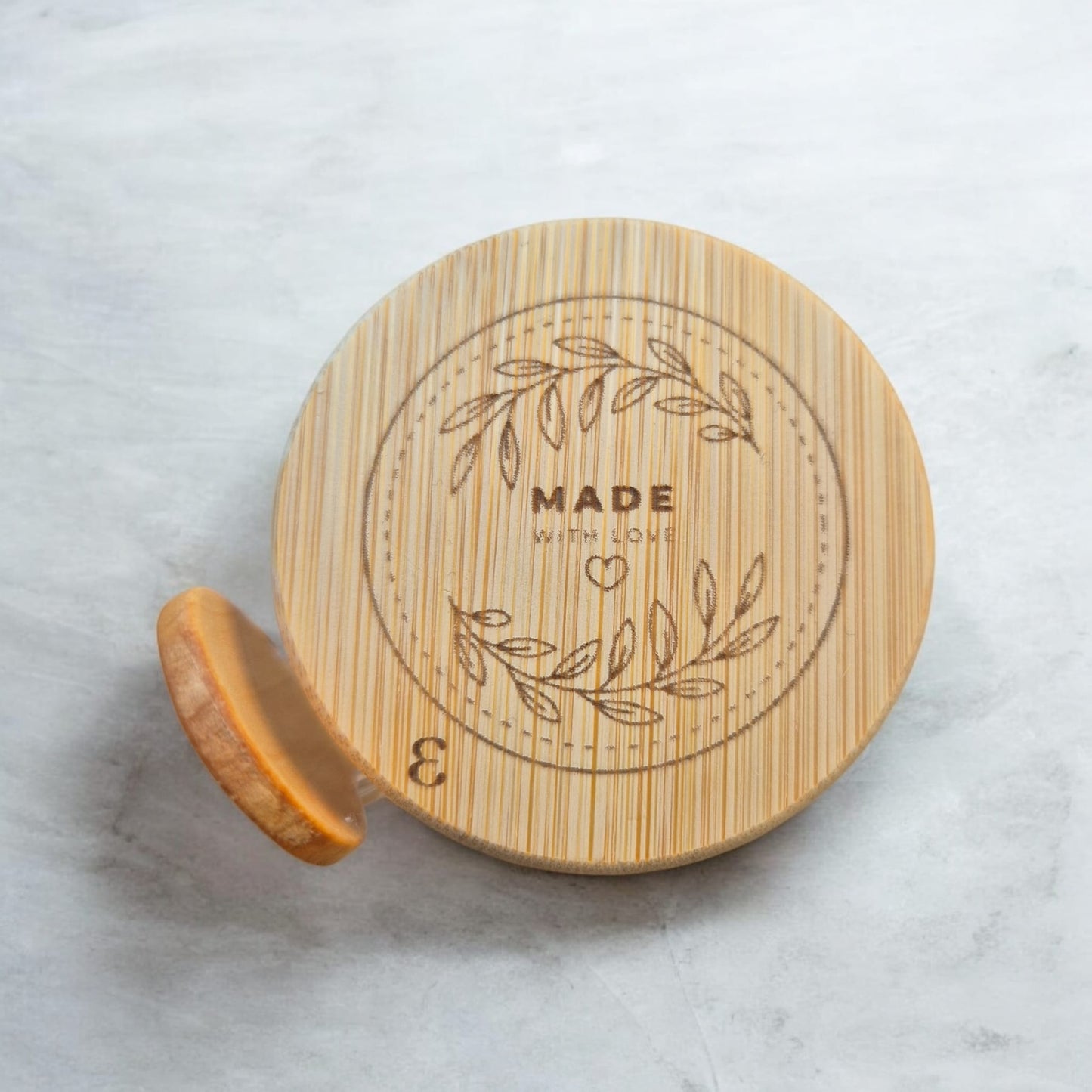 Bocal Couvercle bois & cuillère