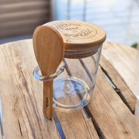 Bocal Couvercle bois & cuillère