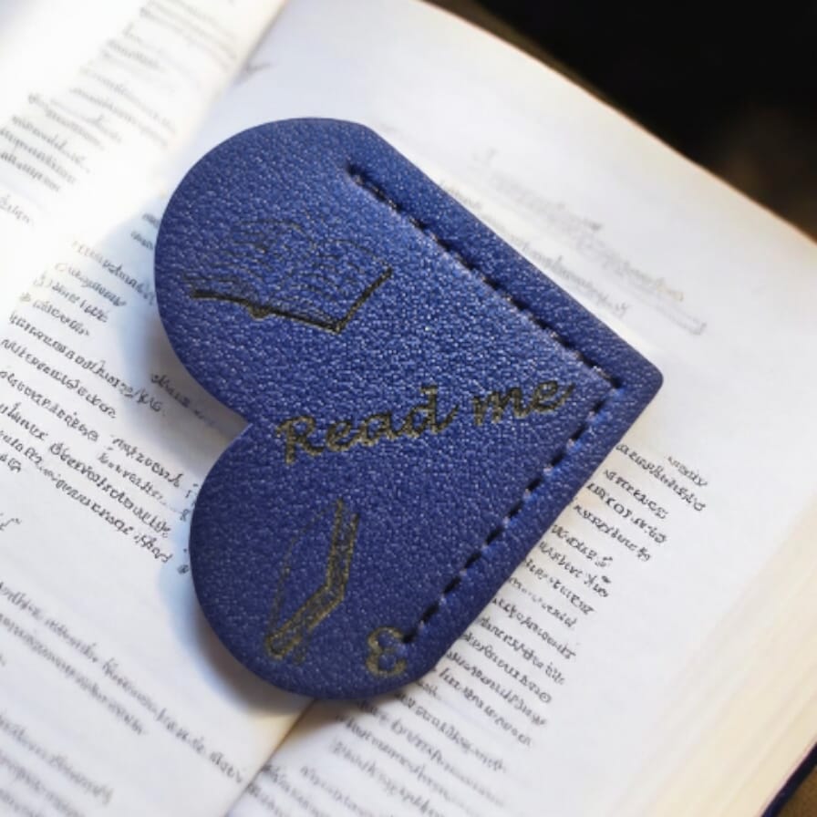 Marque-page « coin de page » en simili cuir