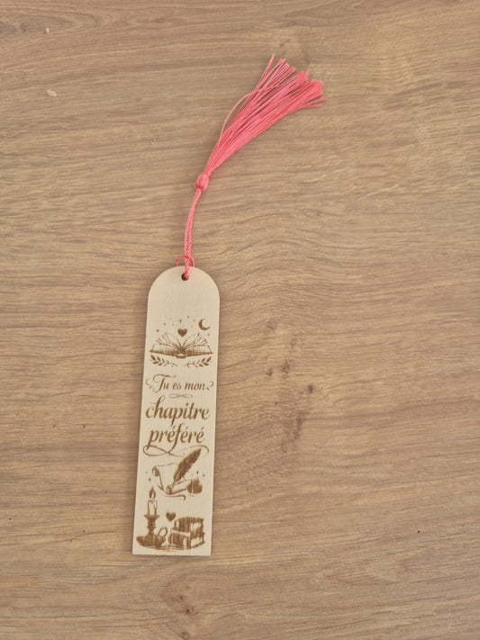 ✨ Marque-pages en bois gravés